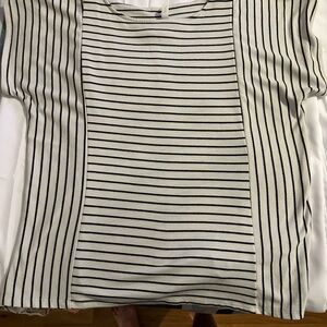 Collection B Monochrome Striped Tee